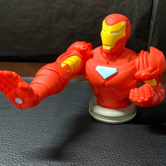 Marvel Iron Man Coin Bank Figure Vintage by Blip Toys Avengers - Picture 1 of 6